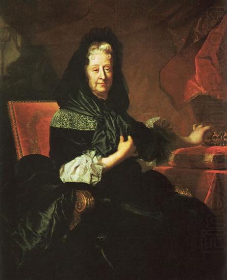 Hyacinthe Rigaud Marie d'Orleans, Duchess of Nemours oil painting picture